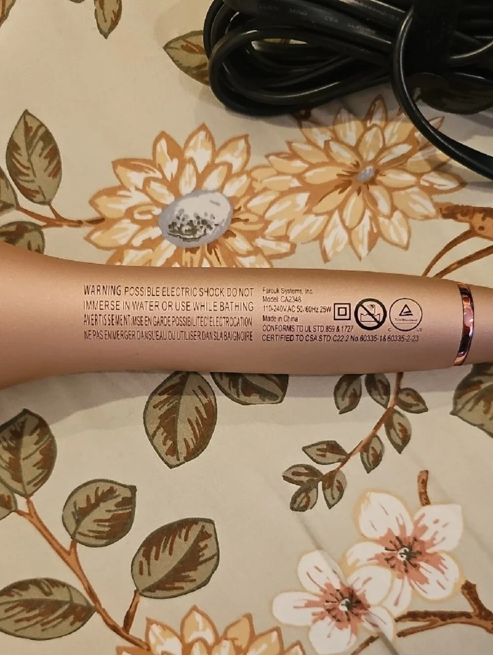 CHI Rose Gold Automatic Curling Iron for Women